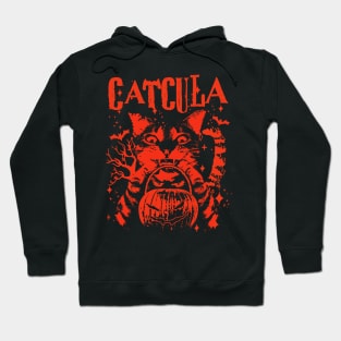 CATCULA Funny CAT Vampire Dracula Halloween Hoodie